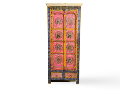 Kast 2 deur 2 la mixed color uniek