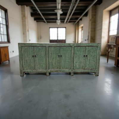 Dressoir groen 6dr droog uniek