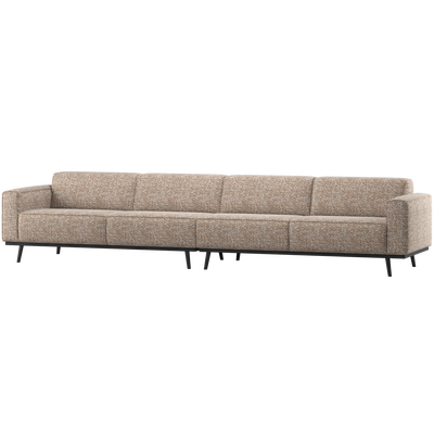 Statement xl 4-zits bank 372 cm lichtbruin melange