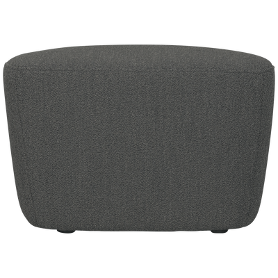Lofty hocker boucle staalgrijs