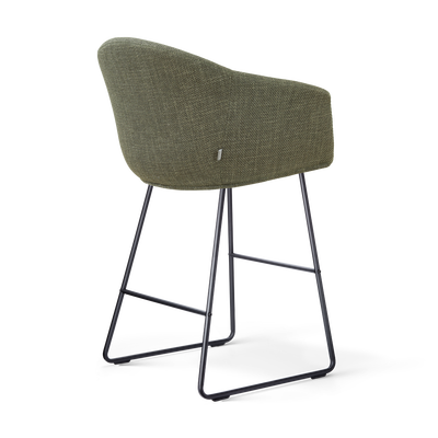 Barkruk Nino-Otis gestoffeerd met zwart onderstel (zithoogte 65 cm)