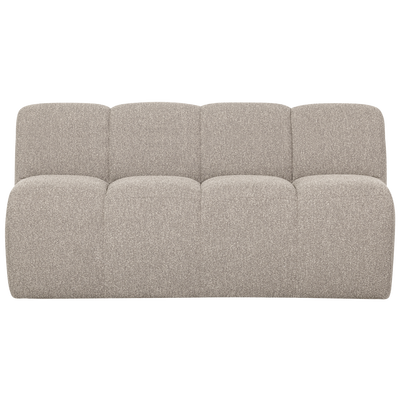Mojo eetbank 164 cm met rugleuning ribstof roestbruin