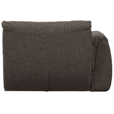 Baggy 1-zits element met arm links geweven chenille oudroze