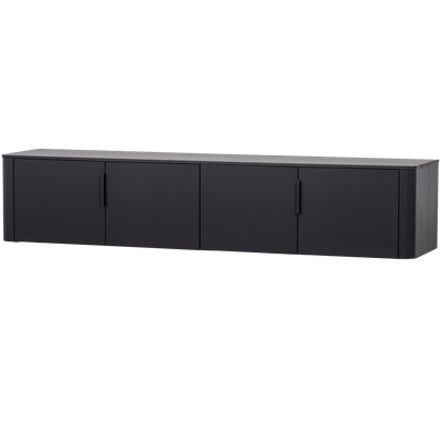 Gunnar tv meubel 200 cm grenen matzwart [fsc]
