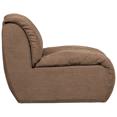 Baggy 1-zits element geweven chenille oudroze