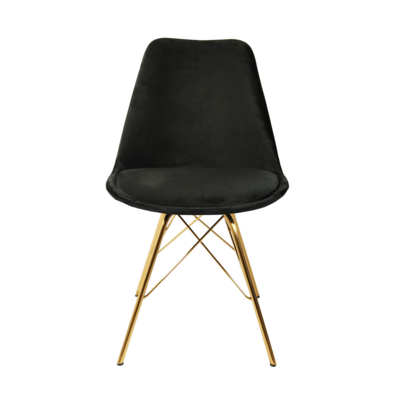 Kuipstoel Velvet goud frame