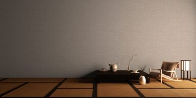Behang uni grasweefsel Mio Tokyo - beige