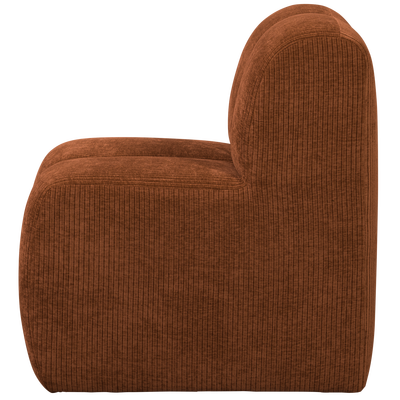 Mojo eetbank 84 cm met rugleuning wollig bruin