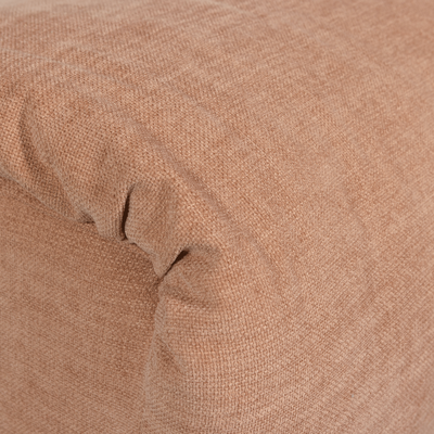 Baggy hocker geweven stof naturel melange