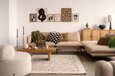 Loods 5 Design vloerkleed Natural Dot