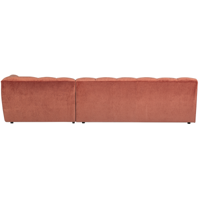 Allure chaise longue rechts geweven stof naturel melange