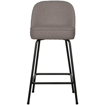 Vogue barstoel 65 cm 3d chenille middenbruin