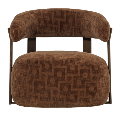 Foon fauteuil 3d structuurstof bruin [fsc]