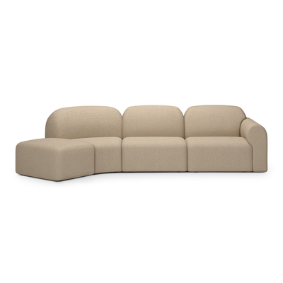 Modulaire bank Bulky 45° - almond