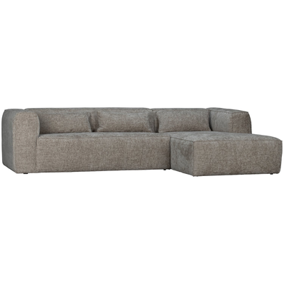Bean hoekbank rechts chenille velvet taupe