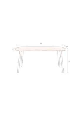 Dutchbone eettafel Clover