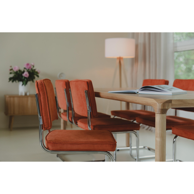 Zuiver Ridge Rib Eetkamerstoel - Set van 2