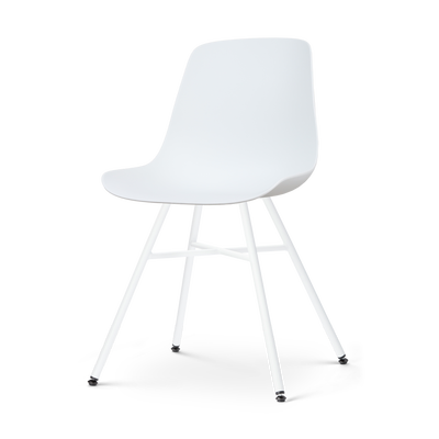 Eetkamerstoel Noa-Pip wit onderstel