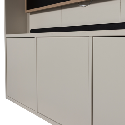 Meggy tv opbergkast 160 cm grenen middenbruin [fsc]