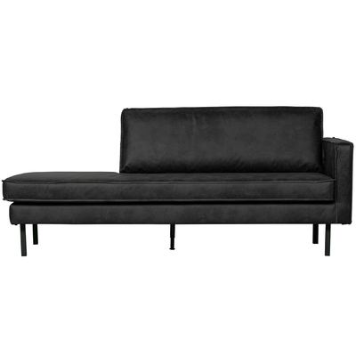 Rodeo daybed rechts ribstof bruin