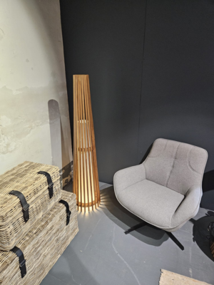 Interieurdirekt - vloerlamp Anto - teakhout - 150cm