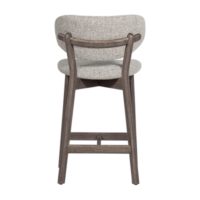 Udar barstoel naturel met houten frame bruin [fsc]