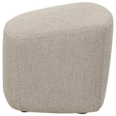 Lofty hocker boucle staalgrijs