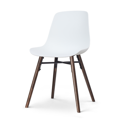 Eetkamerstoel Nena-Pip walnoot houten onderstel