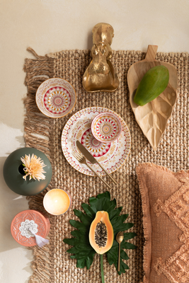 Vloerkleed havana naturel/wit small j-line