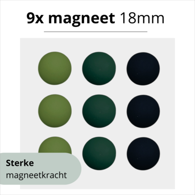 Magneetjes voor magneetbord | Set van 9