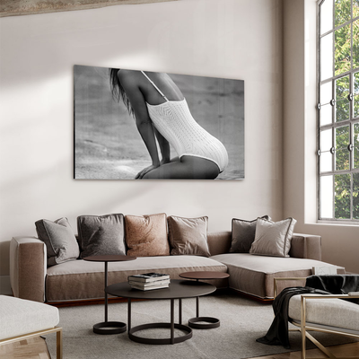 Walljar acrylglas schilderij - Beach Woman