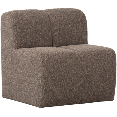 Mojo eetbank 84 cm met rugleuning wollig bruin