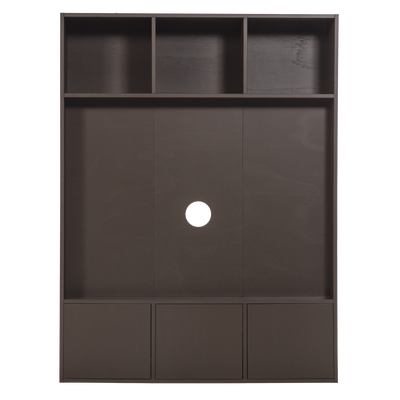 Meggy tv opbergkast 160 cm grenen middenbruin [fsc]