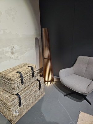 Interieurdirekt - vloerlamp Anto - teakhout - 150cm