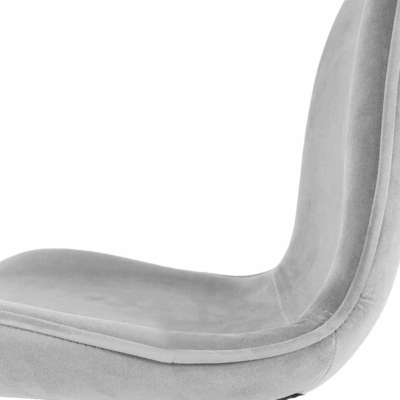 Barkruk Nino-Fé velvet met zwart onderstel (zithoogte 65 cm)