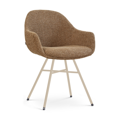 Eetkamerstoel Noa-Mae beige onderstel