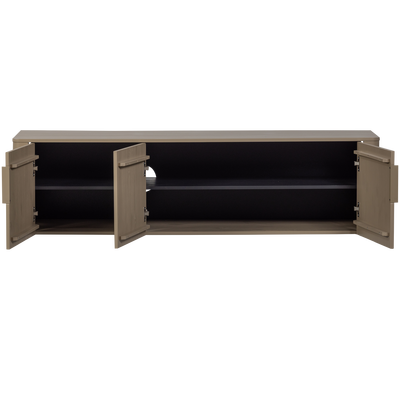Gunnar tv meubel 154 cm grenen mud [fsc]