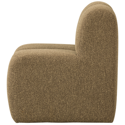 Mojo eetbank 84 cm met rugleuning wollig bruin
