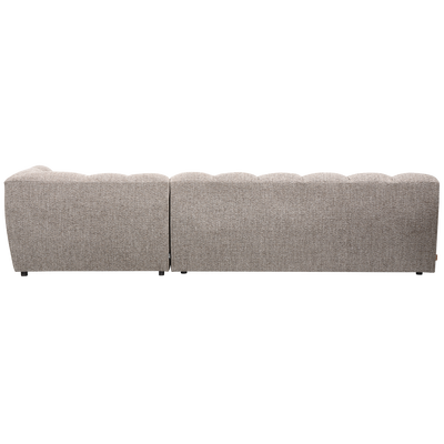 Allure chaise longue rechts geweven stof naturel melange