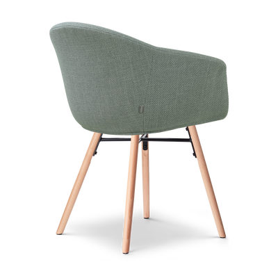 Eetkamerstoel Nena-Otis gestoffeerd - met armleuningen