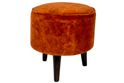 Poef Velvet met houten poten Bella terra