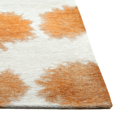 Paintball oranje structuurpatroon hedendaags abstract vloerkleed