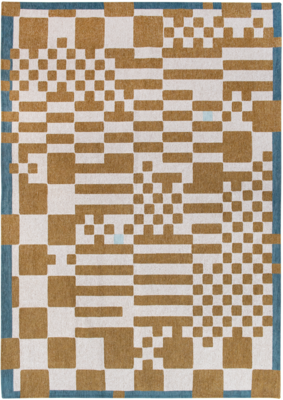 Ecorugs vloerkleed Chess goud