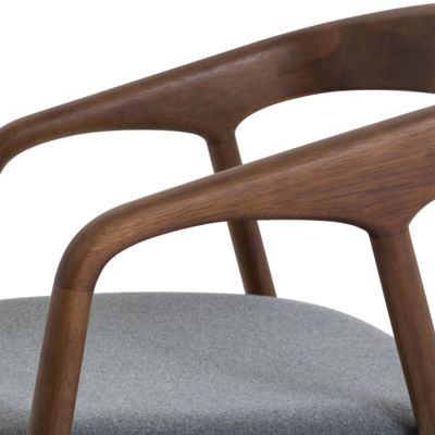 Eetkamerstoel Ruby walnut