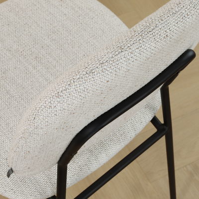 	Barkruk Jasmijn - zwart onderstel - 65 cm