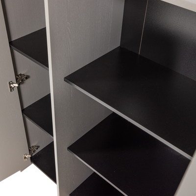 Brock 2-deurs kast essen fineer warmgrijs [fsc]
