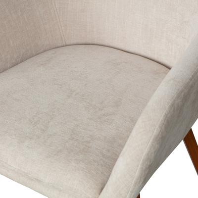 Base eetkamerstoel velvet melange zand