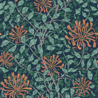 Behang William Morris at Home Honeysuckle