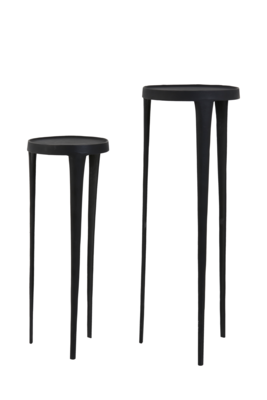 Zuil zwart - set van 2