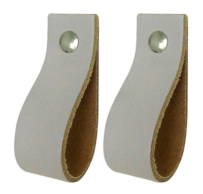 Leren handgrepen - De lus - maat XS | set van 2 - incl. 4 schroefjes